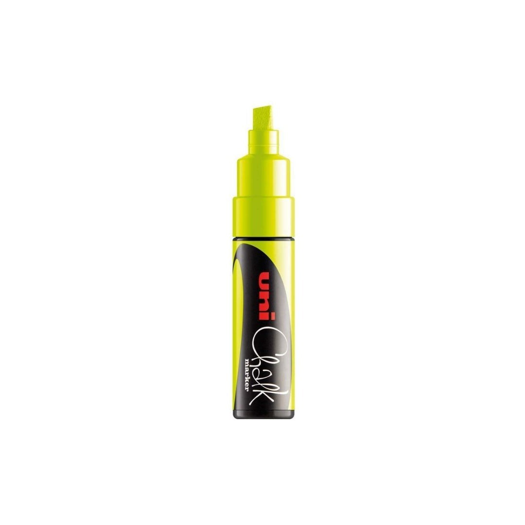 MARCADOR P/PIZARRA BLANCA CHALK (8MM) AMARILLO FLUO