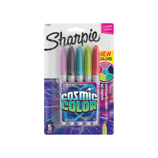 JUEGO DE FELPAS PERMANENTE SHARPIE FINA COSMIC 5/1 BL