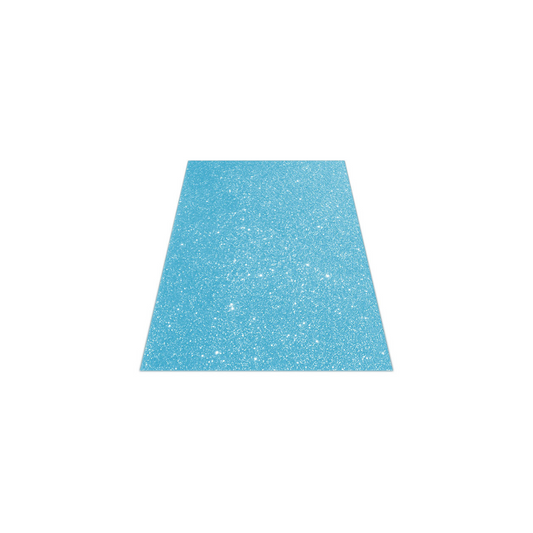 FOAMY ARTESCO GLITTER EVA (8.5 X 11)  AZUL TURQ