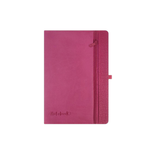 CUADERNO C/ZIPPER FUSCIA C/BOLIGRAFOS GL32 FUSCIA BL