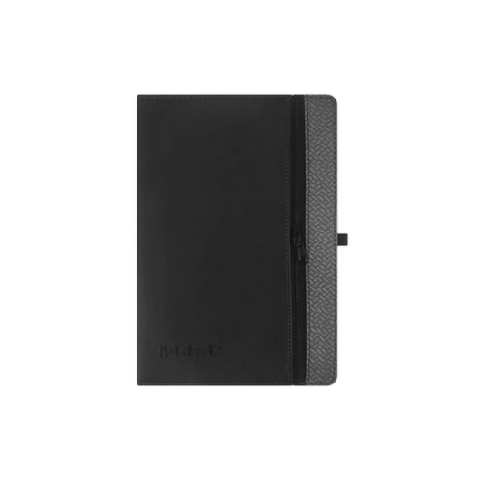 LIBRETAS DE NOTAS C/ZIPPER NEGRO C/BOLIGRAFO GL32 NEGRO