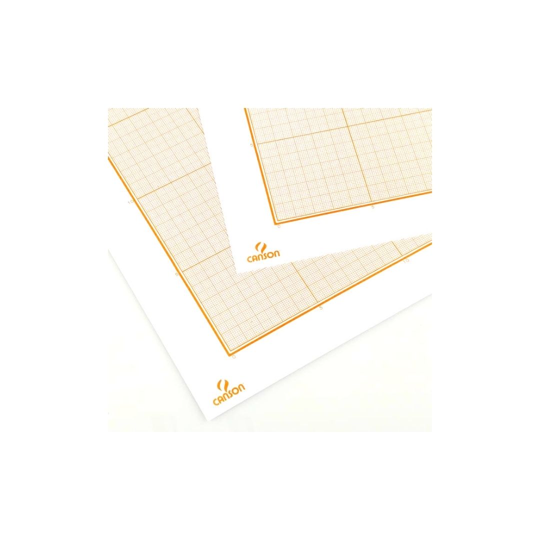 PAPEL MILIMETRICO (50 X 65)CMS SEPIA 90 g/m2