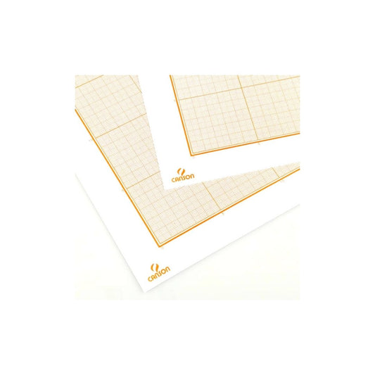PAPEL MILIMETRICO (50 X 65)CMS SEPIA 90 g/m2