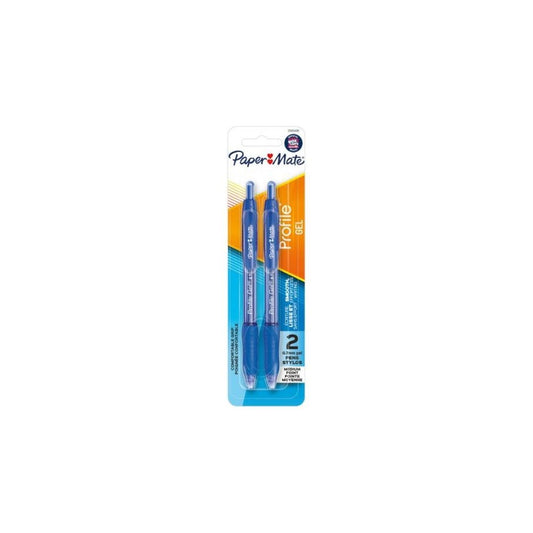 BOLIGRAFOS PROFILE GEL (0.7) 2/1 AZUL BLISTER DURO