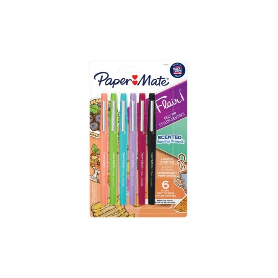 JUEGOS DE FELPAS FLAIR SCENTED 6/1 SURT. BLISTER DURO