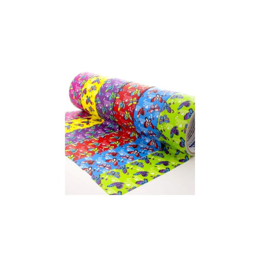 CINTAS P/REGALO EN ROLLO (1.55" X 5yds) BUTTERFLY