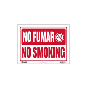 LETREROS VARIOS (12 X 16) "No Fumar / No Smoking"
