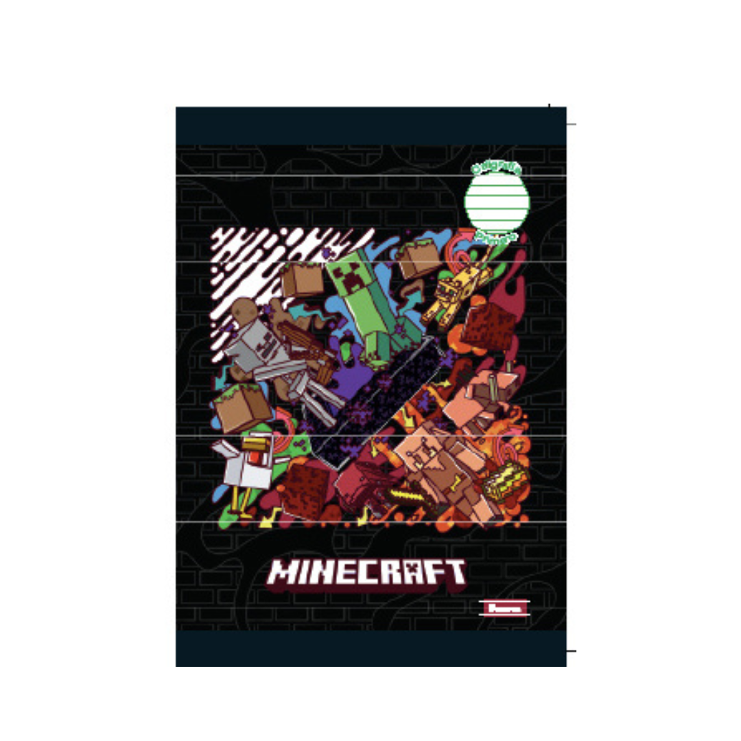 CUADERNO COSIDO 200 PAG. MINECRAFT CAL. 2DO.