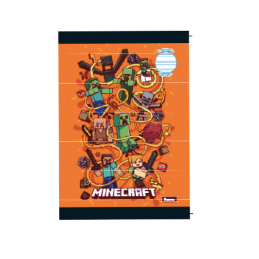 CUADERNO COSIDO 200 PAG. MINECRAFT CAL. 3RO