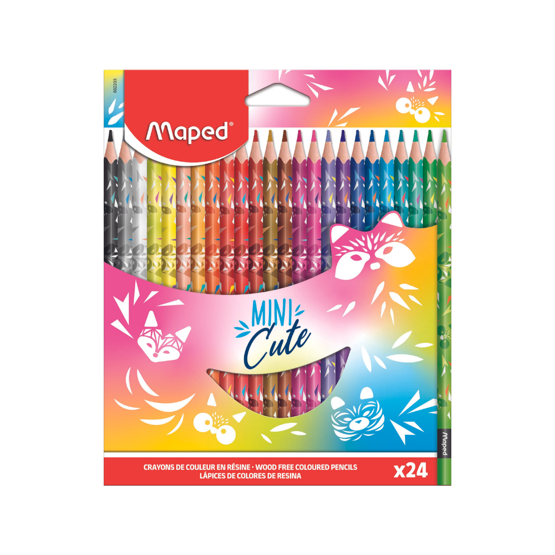 JUEGO LAPICES DE COLOR MINI CUTE 24/1