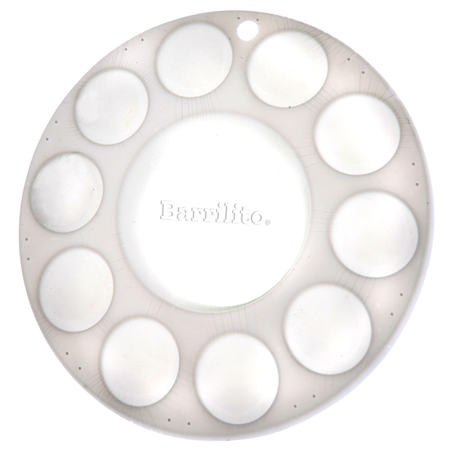 PALETA PLASTICA REDONDAS C/10 HOYOS MED. 17cm