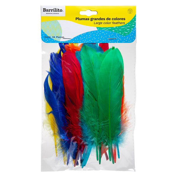 60 plumas de colores grandes, longitud 15-20 cm, 12 colores diferentes,  plumas de colores