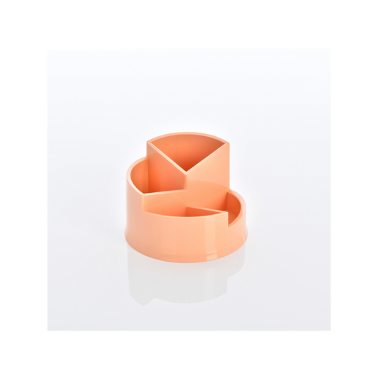 ORGANIZADOR PLASTICO P/ERSCRITORIO NARANJA PASTEL