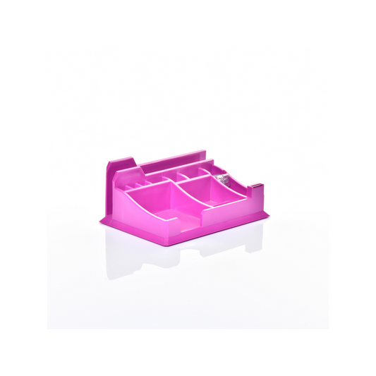 ORGANIZADOR PLASTICO P/ESCRITORIO NEON PURPURA