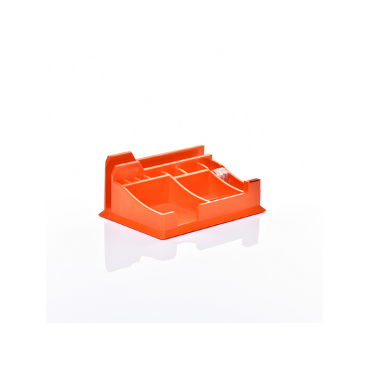 ORGANIZADOR PLASTICO P/ESCRITORIO NEON NARANJA