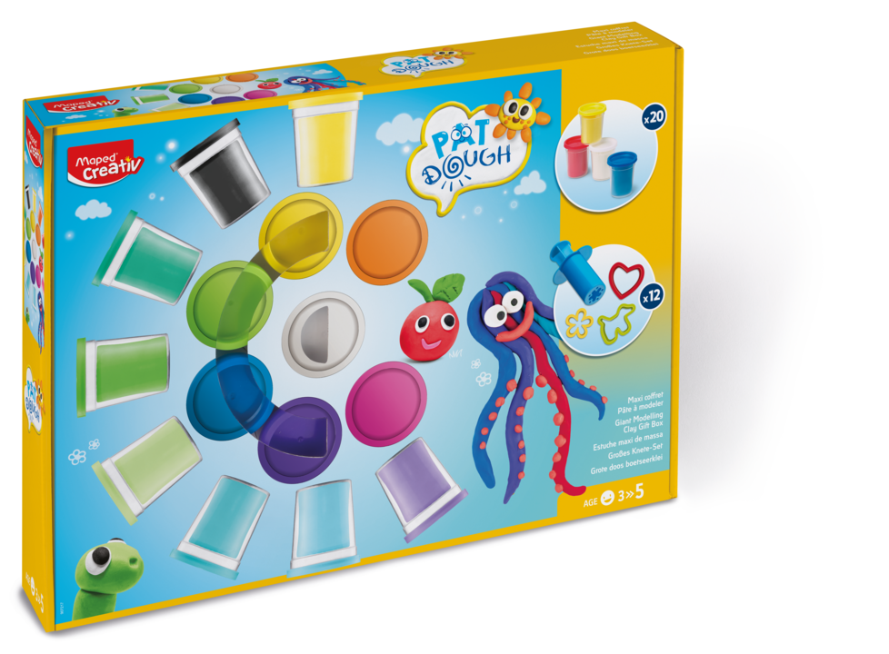 JUEGOS CREATIVOS, MAXI SET PAT DOUGH