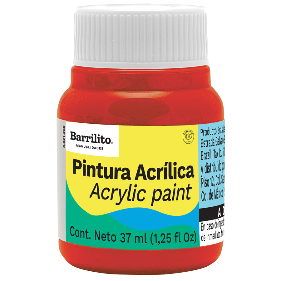 PINTURA ACRILICA 37 ML ROJO CARMIN