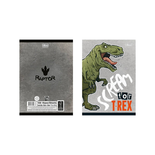 CUADERNO COSIDO 200 PAG. RAPTOR